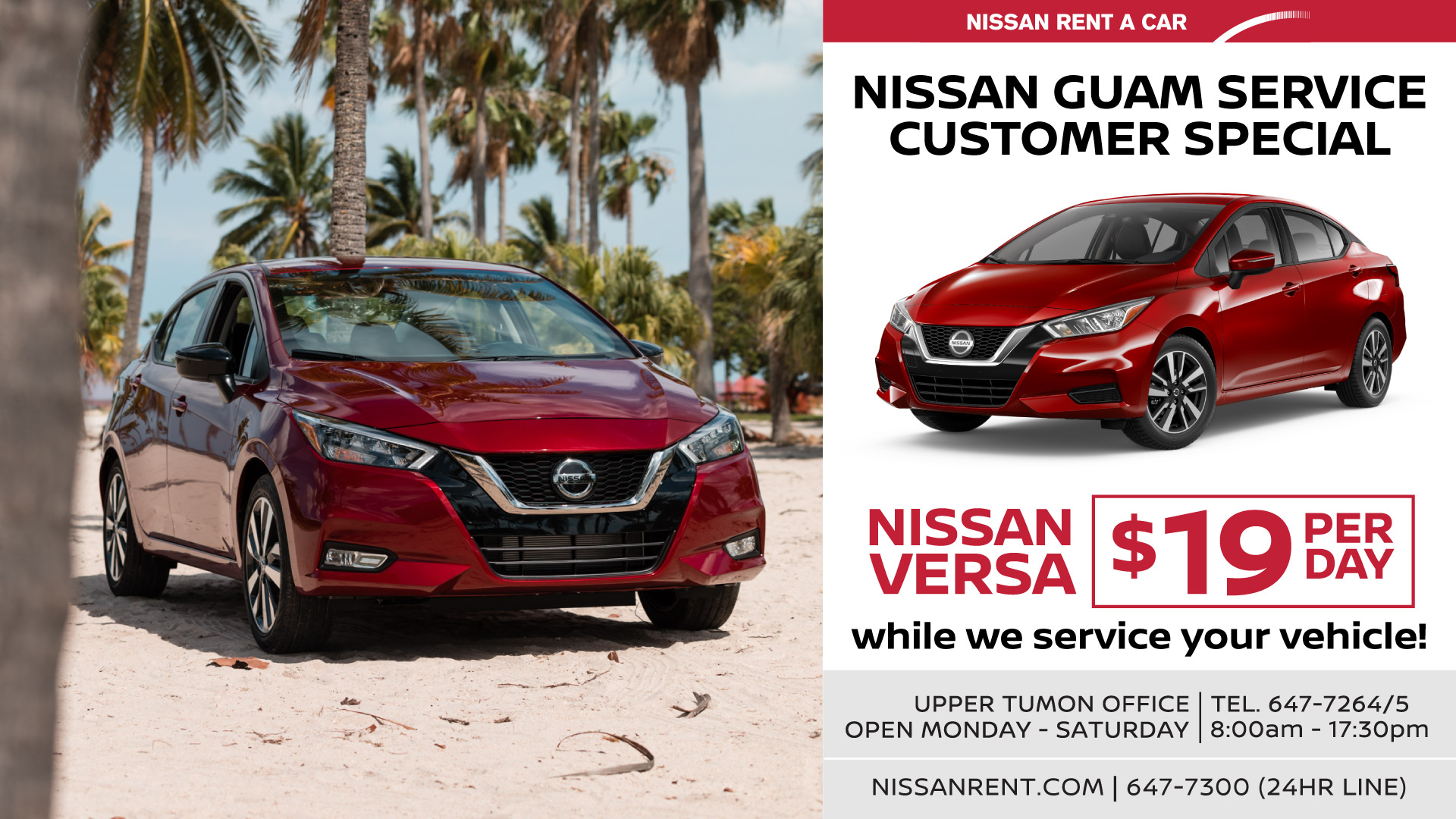 Guam Nissan Rent a car